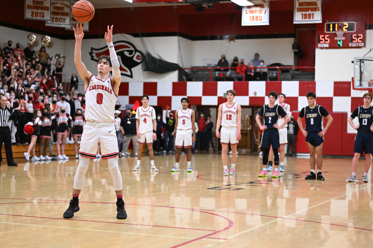 Lincoln Canby boys basketball Leon Neuschwander 49